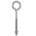 National Mfg/Spectrum Brands Hhi Eye Bolt 3/8"-16, 6 in Shank, 31/32 in ID, Stainless Steel, Weatherguard Coated N100-207